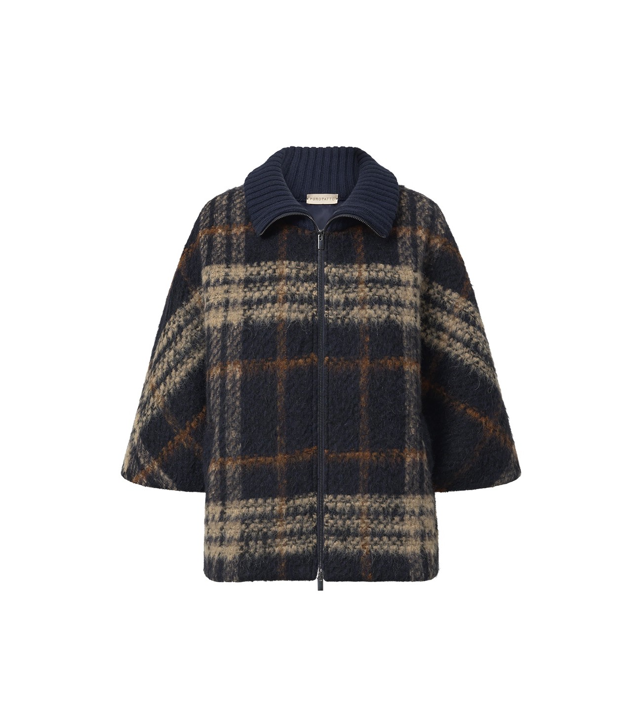 PUROTATTO_CHECKED_CAPE_JACKET_MARIONA_FASHION_CLOTHING_WOMAN_SHOP_ONLINE_0758126 PUROTATTO_CHECKED_CAPE_JACKET_MARIONA_FASHION_CLOTHING_WOMAN_SHOP_ONLINE_0758126
